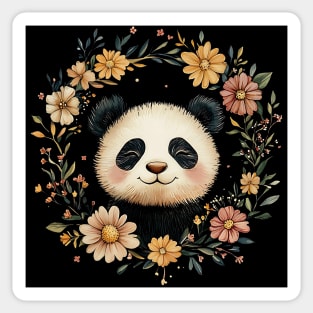 Adorable Panda Illustration – Cozy Wildlife Lover’s Art Sticker